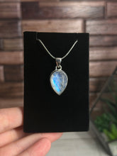 Load image into Gallery viewer, Rainbow Moonstone Sterling Silver Pendant
