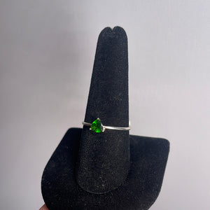 Diopside Size 9 Sterling Silver Ring