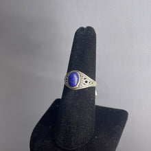 Load image into Gallery viewer, Lapis Lazuli Size 7 Sterling Silver Ring