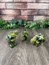 Load image into Gallery viewer, Serpentine Crystal Dinosaur