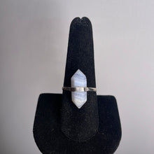 Load image into Gallery viewer, Blue Lace Agate Size 9 Sterling Silver Ring