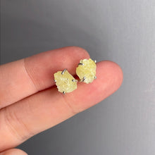 Load image into Gallery viewer, Brucite Sterling Silver Stud Earrings