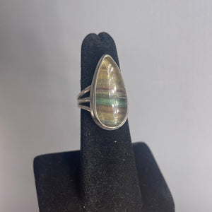 Fluorite Size 5 Sterling Silver Ring