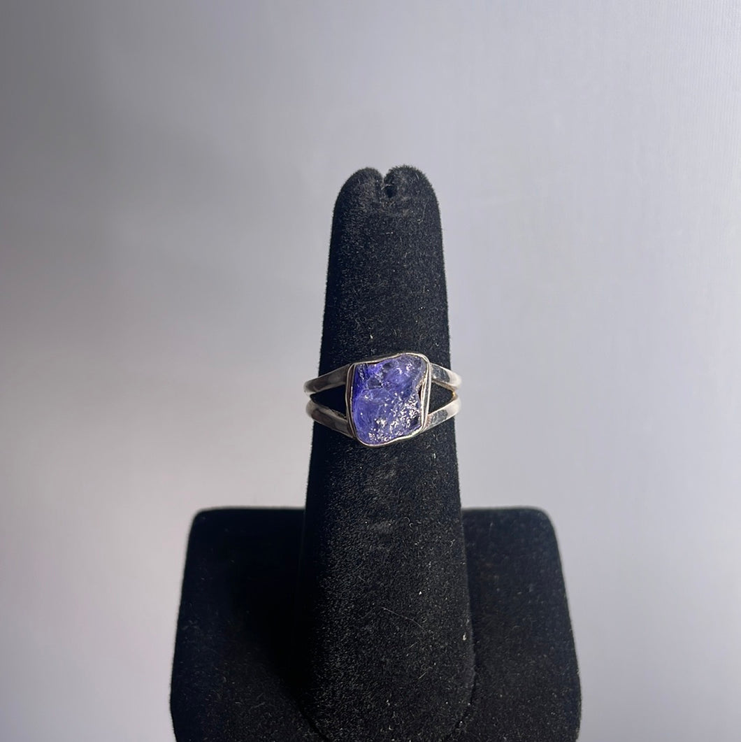 Tanzanite Size 6 Sterling Silver Ring