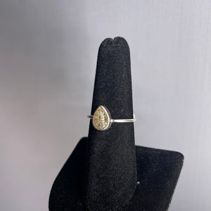 Rutile Quartz Size 7 Sterling Silver Ring