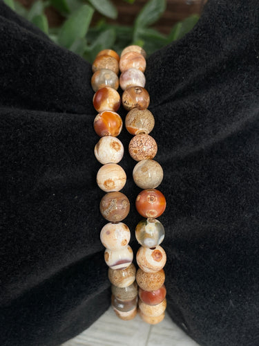 Fire Agate Crystal Bracelet