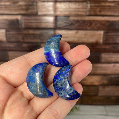 Lapis Lazuli Mini Moon Carving