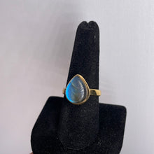 Load image into Gallery viewer, Labradorite Size 9 14k Gold Plated Ring