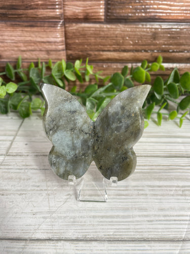 Labradorite Butterfly Wings Carving