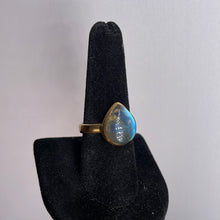 Load image into Gallery viewer, Labradorite Size 9 14k Gold Plated Ring