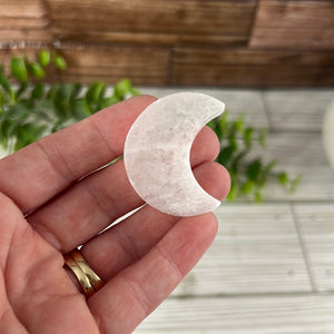 Selenite Mini Moon