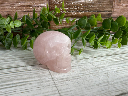 Rose Quartz Skull