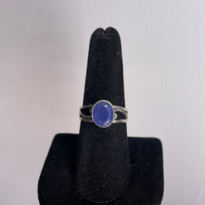 Tanzanite Size 8 Sterling Silver Ring