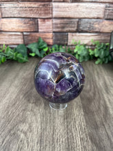 Load image into Gallery viewer, Chevron Amethyst Sphere