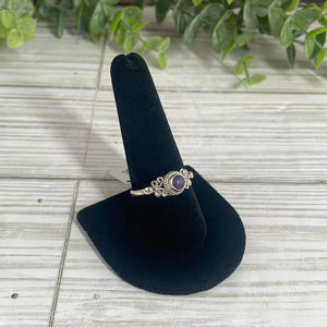 Lepidolite Size 10 Sterling Silver Ring