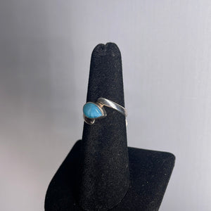 Larimar Size 6 Sterling Silver Ring