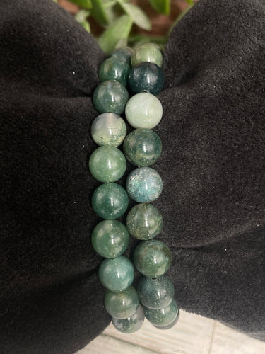 Moss Agate Crystal Bracelet
