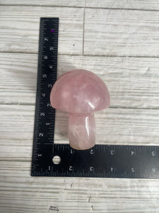 Rose Quartz Mushroom Carving