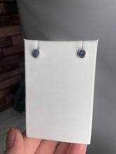 Load image into Gallery viewer, Sapphire Sterling Silver Stud Earrings