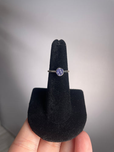 Tanzanite SZ 5 Sterling Silver Ring
