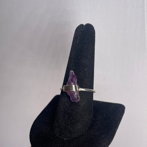 Amethyst Size 9 Sterling Silver Ring