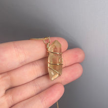 Load image into Gallery viewer, Citrine Wire-Wrapped Pendant