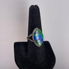 Load image into Gallery viewer, Malachite &amp; Azurite Size 9 Sterling Silver Ring