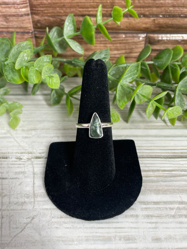 Seraphinite SZ 7 Sterling Silver Ring