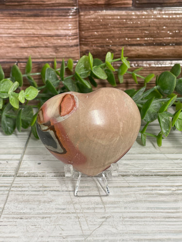 Polychrome Jasper Heart Small