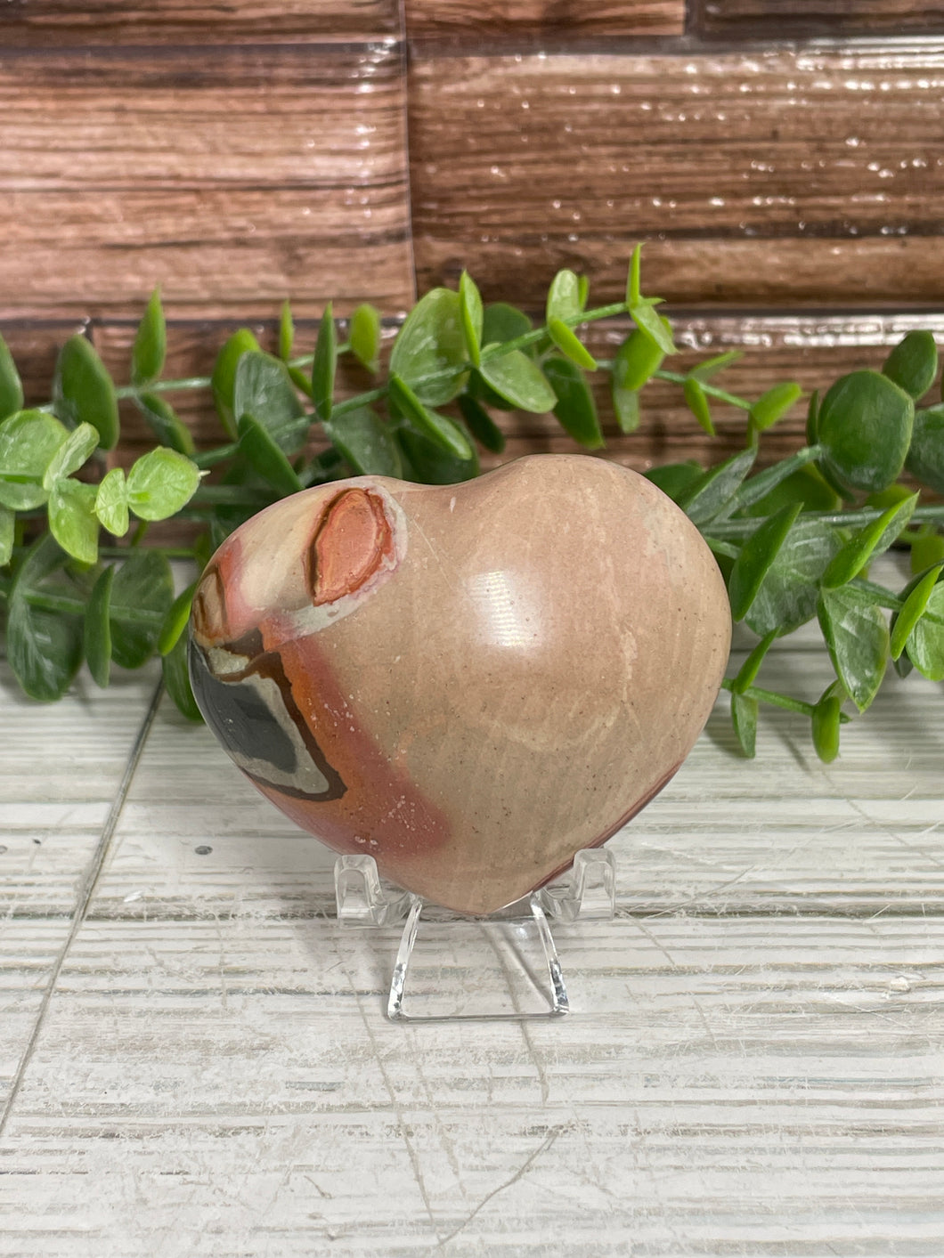 Polychrome Jasper Heart Small