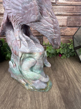 Load image into Gallery viewer, Eagle and Snake Ocean Jasper Carving