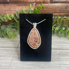 Load image into Gallery viewer, Orbicular Jasper Wire-Wrapped Pendant
