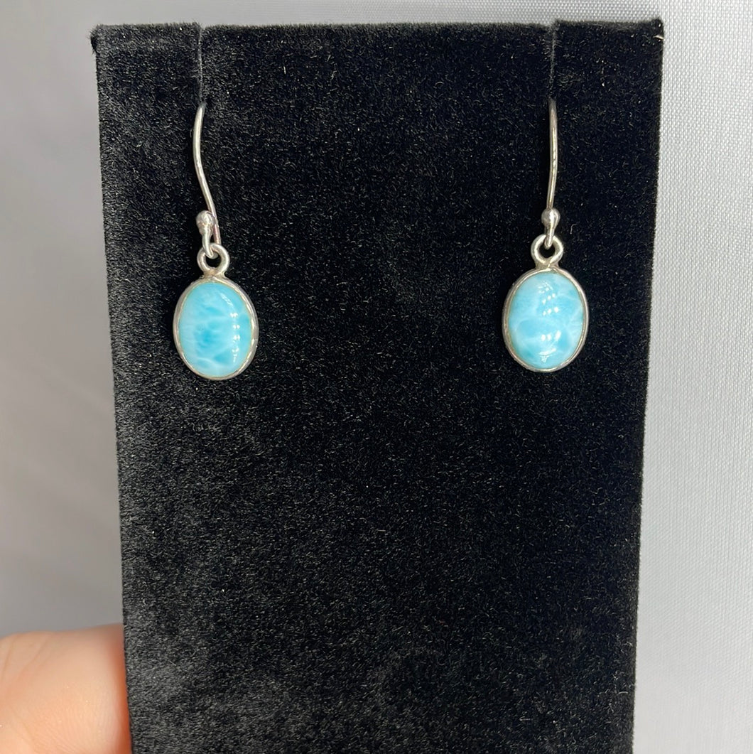Larimar Sterling Silver Earrings