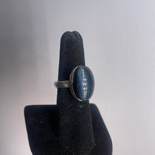 Load image into Gallery viewer, Blue Tiger Eye Size 7 Sterling Silver Ring