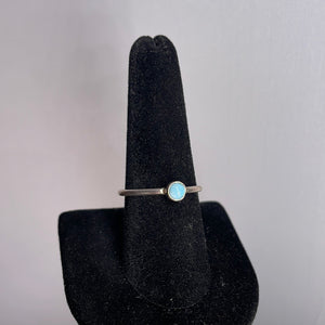 Larimar Size 9 Sterling Silver Ring