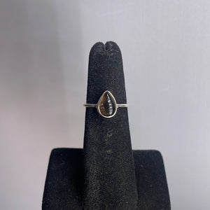 Smoky Quartz Size 5 Sterling Silver Ring