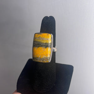 Bumblebee Jasper Size 7 Sterling Silver Ring