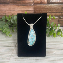 Load image into Gallery viewer, Larimar Wire-Wrapped Pendant
