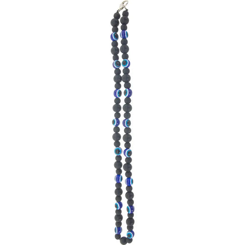 Glass Bead Evil Eye Necklace