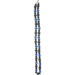 Glass Bead Evil Eye Necklace