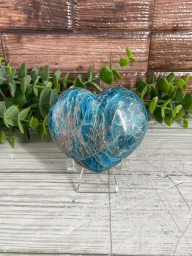 Blue Apatite Heart