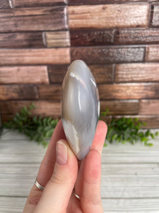 Orca Agate Heart