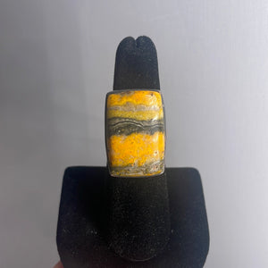 Bumblebee Jasper Size 7 Sterling Silver Ring