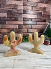 Load image into Gallery viewer, Onyx Cactus Carving
