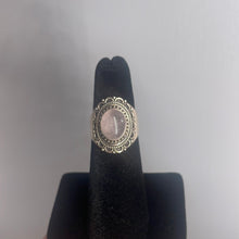 Load image into Gallery viewer, Rose Quartz Size 6 Sterling Silver Ring