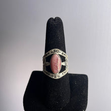 Load image into Gallery viewer, Rhodochrosite Size 8 Sterling Silver Ring