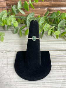 Emerald SZ 5 Sterling Silver Ring