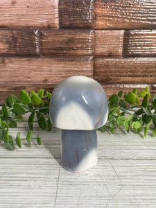 Orca Agate Mushroom Carving