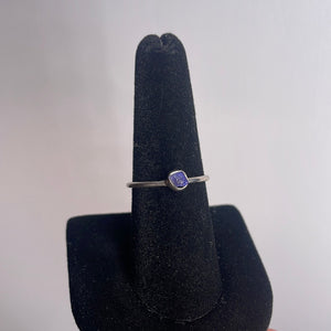 Tanzanite Size 8 Sterling Silver Ring