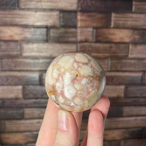 Flower Agate Sphere